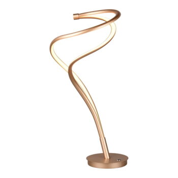 LED stolová lampa s kovovým tienidlom v zlatej farbe (výška 56 cm) Nala – Trio Select - Image 3