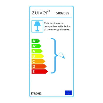 Biela stojacia lampa Zuiver Buckle Head - Image 2