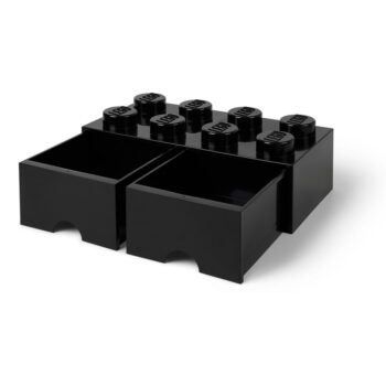 Čierny úložný box s dvoma zásuvkami LEGO® – Obrázok 5