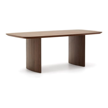 Hnedý jedálenský stôl v dekore orecha 100x200 cm Litto – Kave Home - Image 2