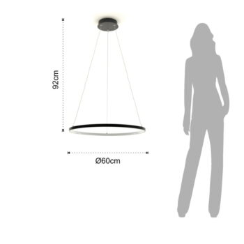 Závesné kruhové svietidlo Tomasucci Ring, ⌀ 60 cm - Image 7