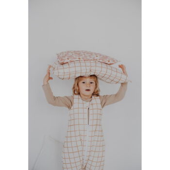 Béžová súprava do postieľky Camel Check – Malomi Kids - Image 2