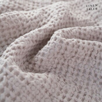Svetloružový uterák 50x70 cm Honeycomb - Linen Tales - Image 4