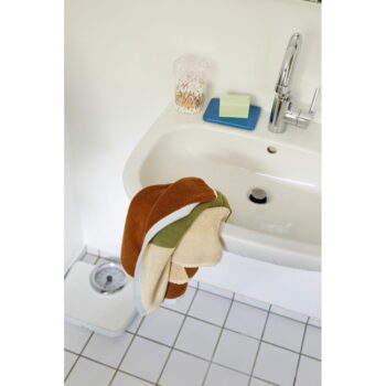 Hnedý froté bavlnený uterák 50x100 cm Block – Hübsch - Image 4