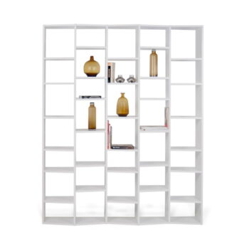 Biela knižnica 182x224 cm Valsa – TemaHome - Image 3