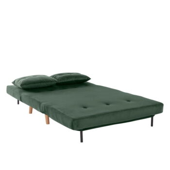 Zelená zamatová pohovka 125 cm Magalli - Støraa - Image 4
