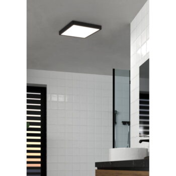 Čierne LED stropné svietidlo 28,5x28,5 cm FUEVA 5 – EGLO - Image 2