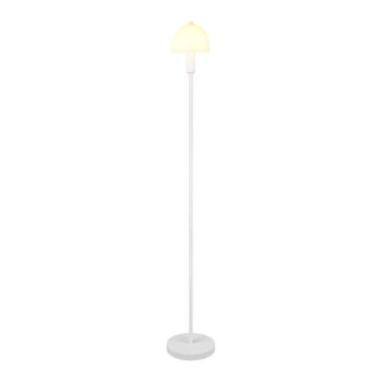 Biela stojacia lampa so skleneným tienidlom (výška 120 cm) Glenn – Trio - Image 2