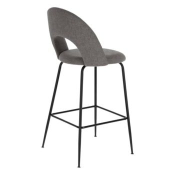 Sivé barové stoličky v súprave 4 ks (výška sedadla 63 cm) Mahalia – Kave Home - Image 3