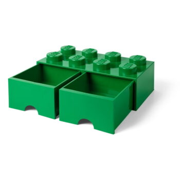 Zelený úložný box s dvoma zásuvkami LEGO® – Obrázok 4