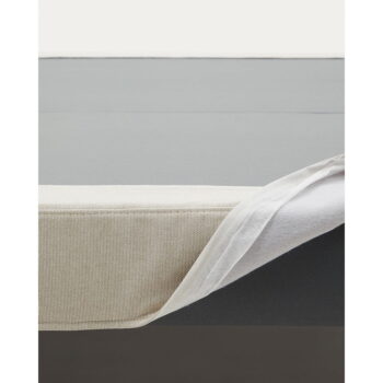 Béžová čalúnená jednolôžková posteľ 90x200 cm Ofelia – Kave Home - Image 5
