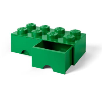 Zelený úložný box s dvoma zásuvkami LEGO® – Obrázok 2