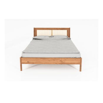 Dvojlôžková posteľ z dubového dreva s ratanovým čelom 180x200 cm Pola - The Beds – Obrázok 3