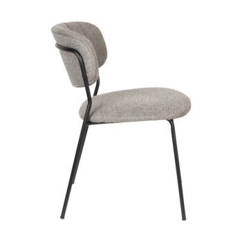 Sivé jedálenské stoličky v súprave 2 ks Jolien - White Label – Obrázok 7