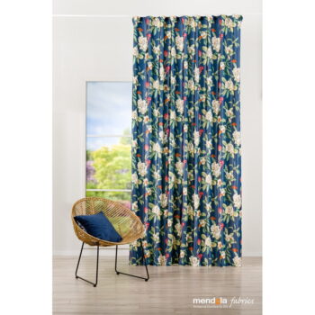 Zeleno-modrý zamatový záves 140x260 cm Kerida – Mendola Fabrics - Image 3