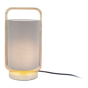 Sivá stolová lampa Leitmotiv Snap, výška 21,5 cm – Obrázok 2