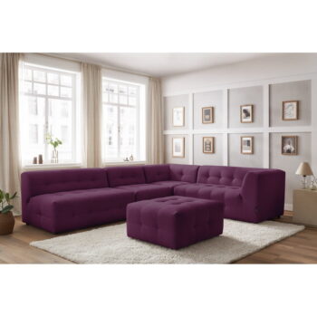 Tmavofialová rohová pohovka (pravý roh) Kleber - Bobochic Paris - Image 10