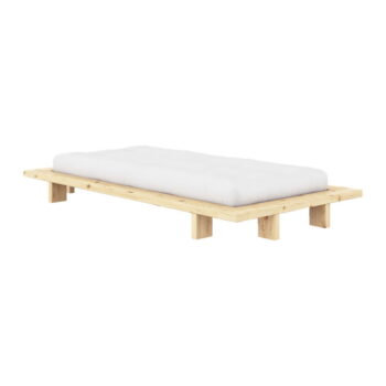 Jednolôžková posteľ z borovicového dreva s roštom v prírodnej farbe 90x200 cm Japan – Karup Design - Image 7