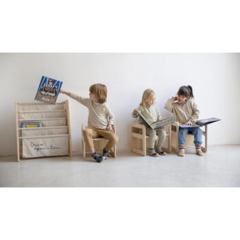 Detské stoličky z borovicového dreva v sade 2 ks Montessori – Little Nice Things - Image 6