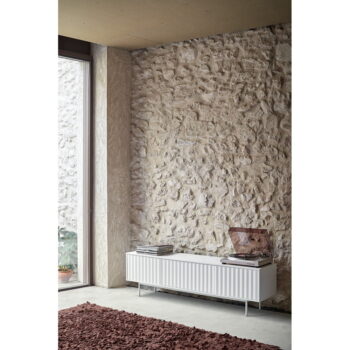 Biely TV stolík 180x52 cm Sierra – Teulat – Obrázok 5
