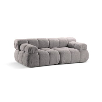 Svetlosivá modulárna pohovka z textílie bouclé 188 cm Bellis – Micadoni Home - Image 3