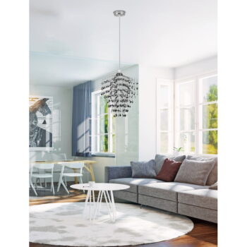 Závesné svietidlo v striebornej farbe ø 30 cm Sardi - Candellux Lighting - Image 3