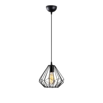 Čierne závesné svietidlo ø 23 cm Diamond – Opviq lights - Image 2