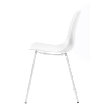 Biela plastová jedálenská stolička Whitby – Unique Furniture – Obrázok 3