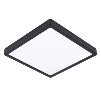 Čierne LED stropné svietidlo 28,5x28,5 cm FUEVA 5 – EGLO