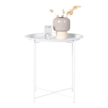 Kovový okrúhly odkladací stolík ø 47 cm Bastia – House Nordic - Image 2