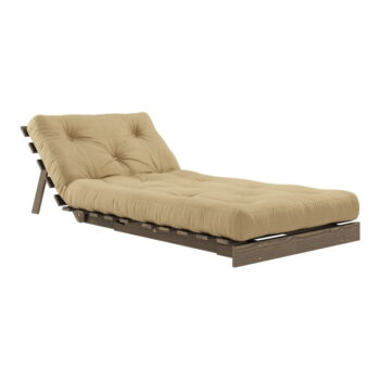 Kreslo v béžovohorčicovej farbe Roots – Karup Design - Image 3