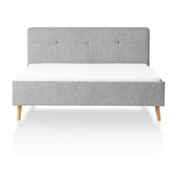 Svetlosivá čalúnená dvojlôžková posteľ 180x200 cm Smart – Meise Möbel - Image 5