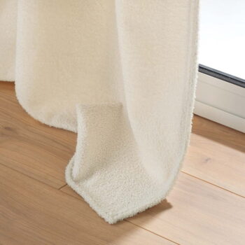 Krémový záves z materiálu buklé 140x240 cm Wooly – douceur d'intérieur - Image 5