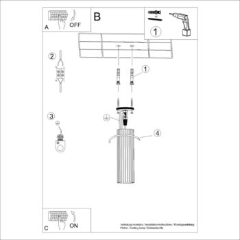 Stropné svietidlo v tehlovej farbe Gleam – Nice Lamps - Image 2