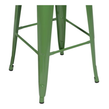 Zelené kovové barové stoličky v súprave 2 ks (výška sedadla 76,5 cm) – Ixia - Image 3