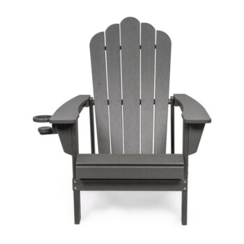 Sivé plastové záhradné kreslo Adirondack – Bonami Selection - Image 4