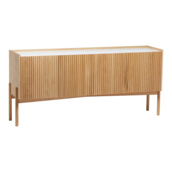 Nízka komoda v dekore duba v prírodnej farbe 177x42 cm Bottrup – Woodman – Obrázok 2