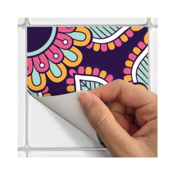 Sada 30 nástenných samolepiek Ambiance Wall Stickers Tiles Azulejos Mariska, 15 × 15 cm - Image 3