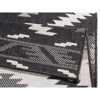 Čierno-krémový vonkajší koberec NORTHRUGS Malibu, 80 x 150 cm - Image 4