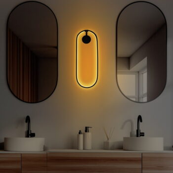 Čierne LED nástenné svietidlo Can – Opviq lights - Image 3