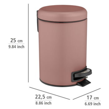 Pedálový oceľový odpadkový kôš 3 l Leman - Wenko – Obrázok 4