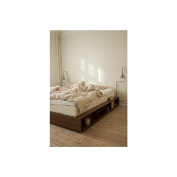 Hnedá dvojlôžková posteľ z borovicového dreva s roštom 180x200 cm Ziggy – Karup Design – Obrázok 5