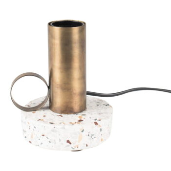 Stolová lampa v zlatej farbe White Label Aria – Obrázok 5