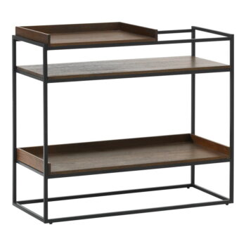 Čierno-hnedý konzolový stolík 38x90 cm Rivoli – Unique Furniture – Obrázok 2