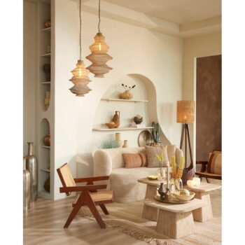 Odkladací stolík s doskou z kameňa 45x45 cm Kepami – Light & Living – Obrázok 2