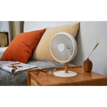 Krémovobiela stolová lampa s ventilátorom na diaľkové ovládanie (výška 26 cm) Beyond - Gingko – Obrázok 10