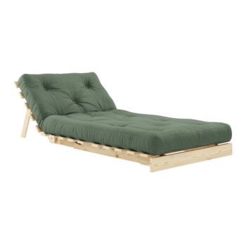 Rozkladacie kreslo so zeleným poťahom Karup Design Roots Raw/Olive Green - Image 6