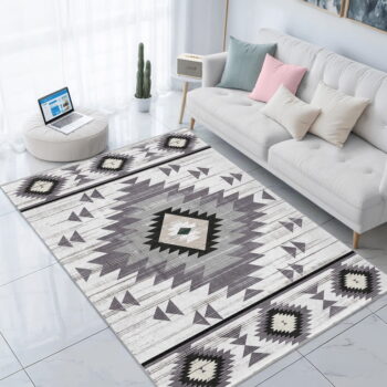 Svetlosivý prateľný koberec 80x150 cm Ethnic Geo – Mila Home - Image 9