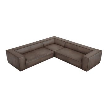 Hnedá kožená rohová pohovka (variabilná) Madame - Windsor & Co Sofas - Image 2