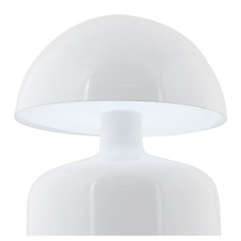 Biela LED stolová lampa s kovovým tienidlom (výška 14 cm) Impetu – Leitmotiv - Image 4